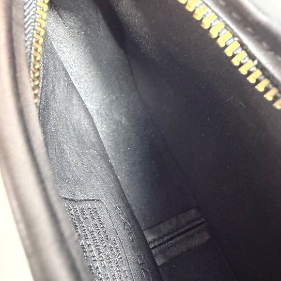 Vintage COACH Black Leather Wendie Swinger Crossbody Purse Bag 9031 + Hang Tag - Picture 12 of 14